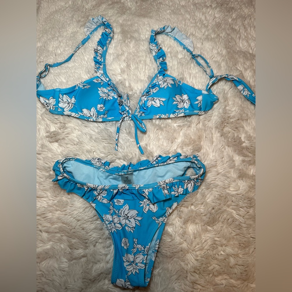 Mermaid Swimwear Floral Bikini; size S